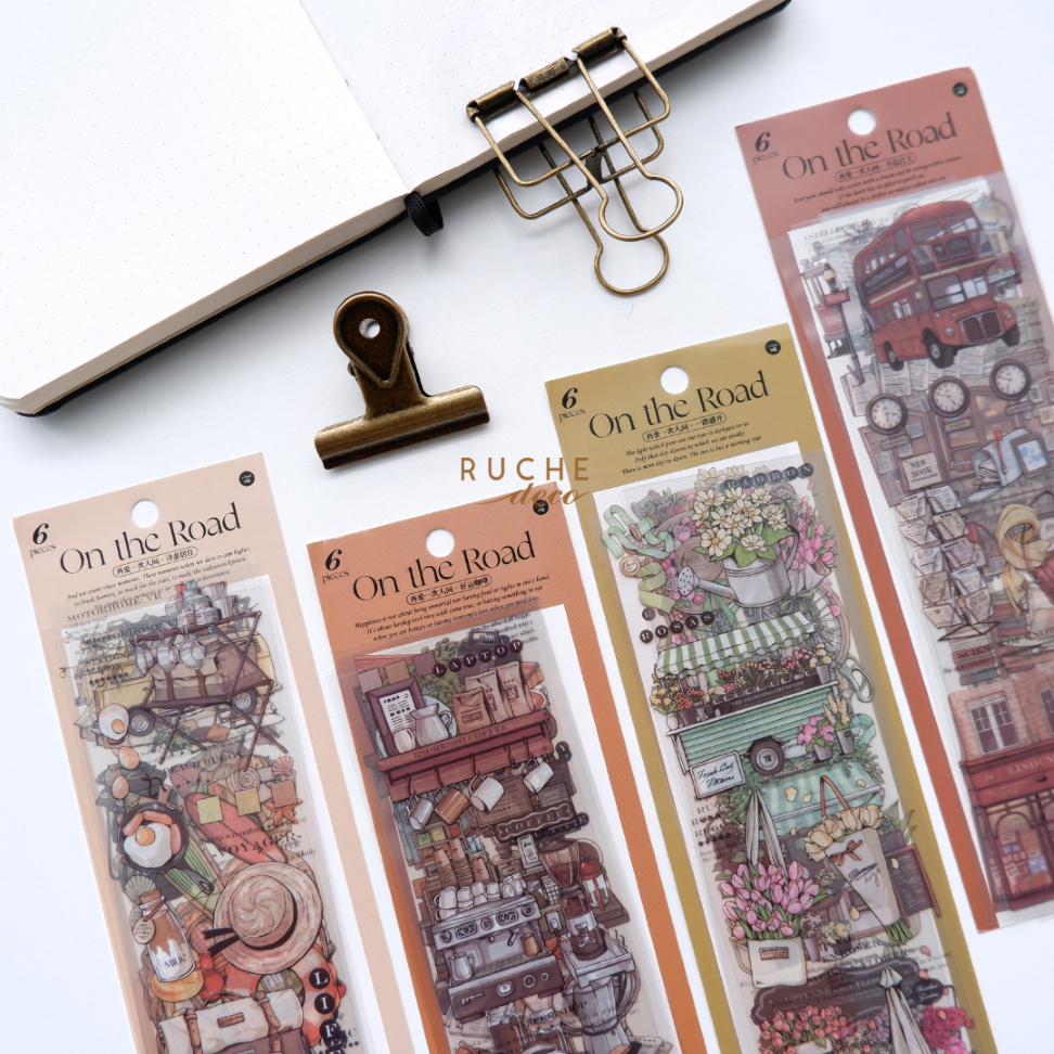 

RUCHE DECO - Sticker Sheet Pack 1 / sticker aesthetic journal / Sticker Decor Planner DIY Scrapbook