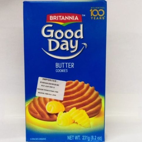 

BRITANNIA GOOD DAY BUTTER COOKIES 231G / Biskuit Mentega