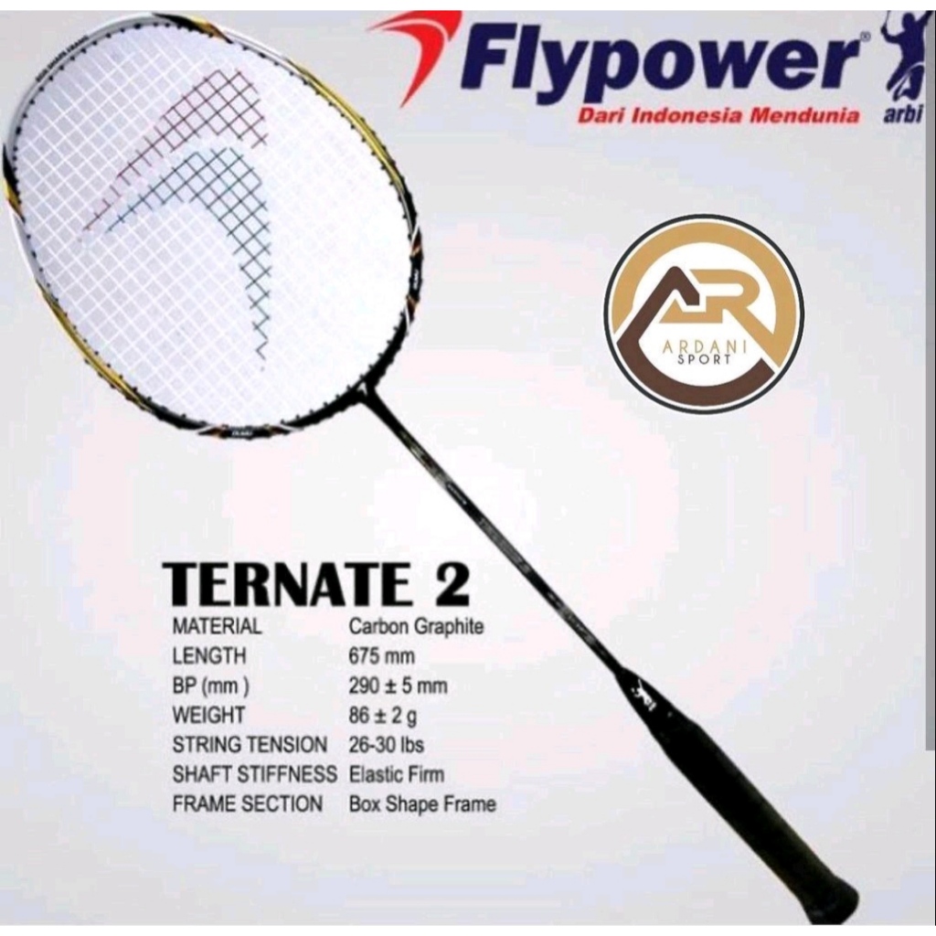 Raket Flypower Ternate 2 Original 100%