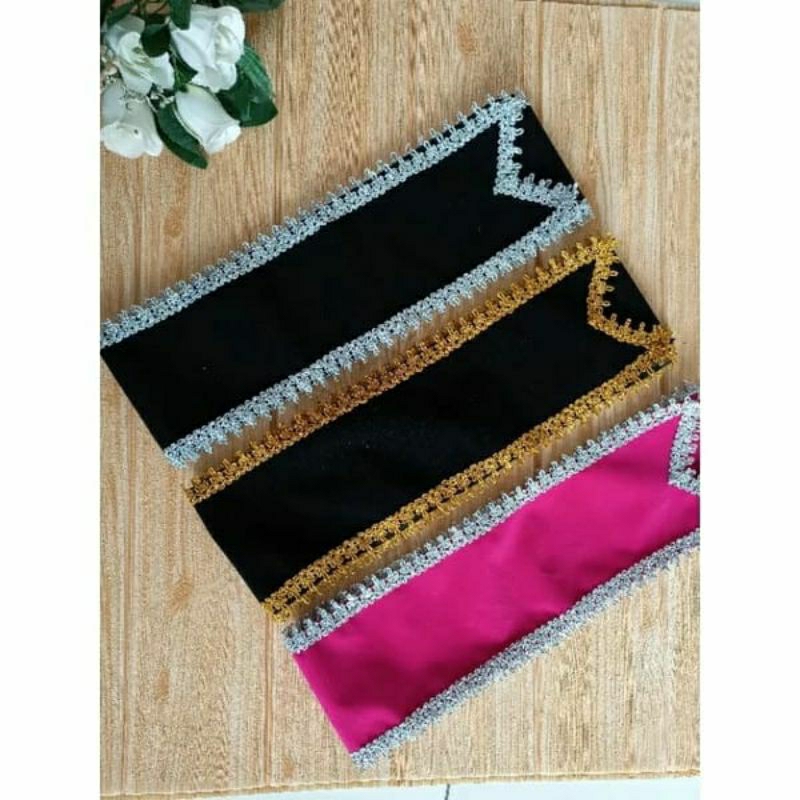 SELEMPANG WISUDA POLOS LIST RENDA BESAR MURAH