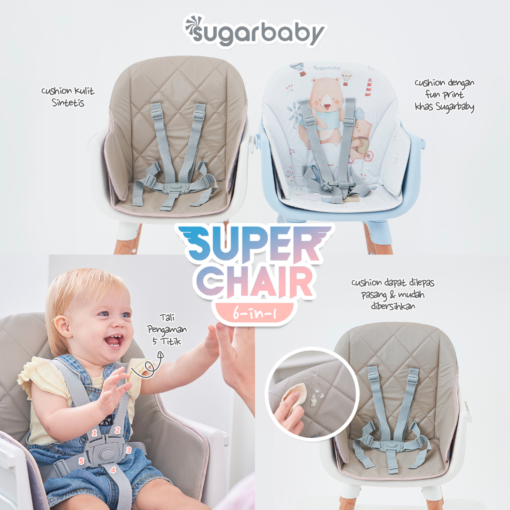 fdsv Sugar Baby Super Chair Convertible Baby Hh Chair 6IN1
