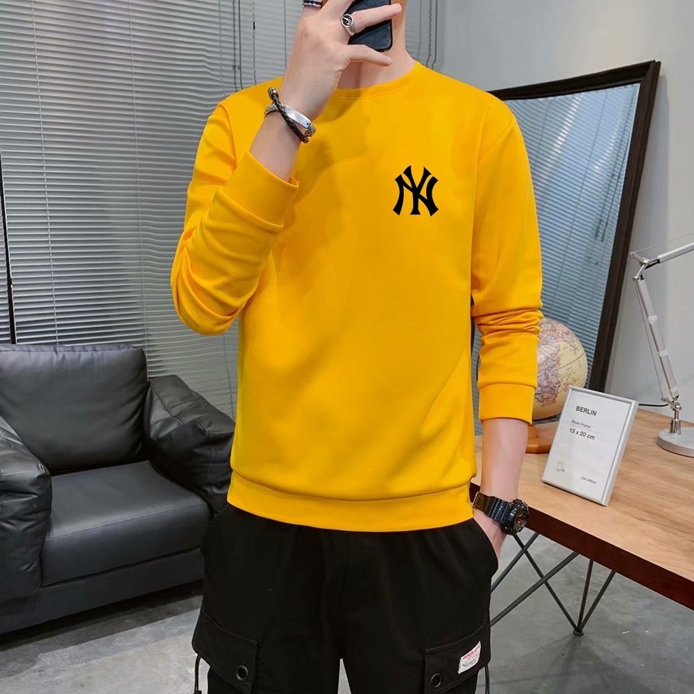 Promo Sale Sweater Keren Bisa COD Kaos Pria Terbaru New York Baju Unisex Cowok Kekinian NYC Sweter Pria Distro Kaos Pria Lengan Panjang Crewneck Cowok Terlaris Kaos Oblong Murah Sweater Cowok Remaja Dewasa