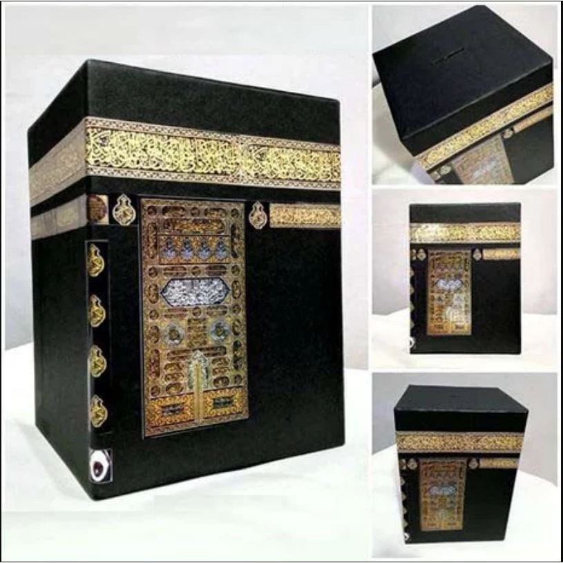 

Celengan Kabah Besar Kunci Celengan premium multiplex kayu awet anti rayap free buku dzikir