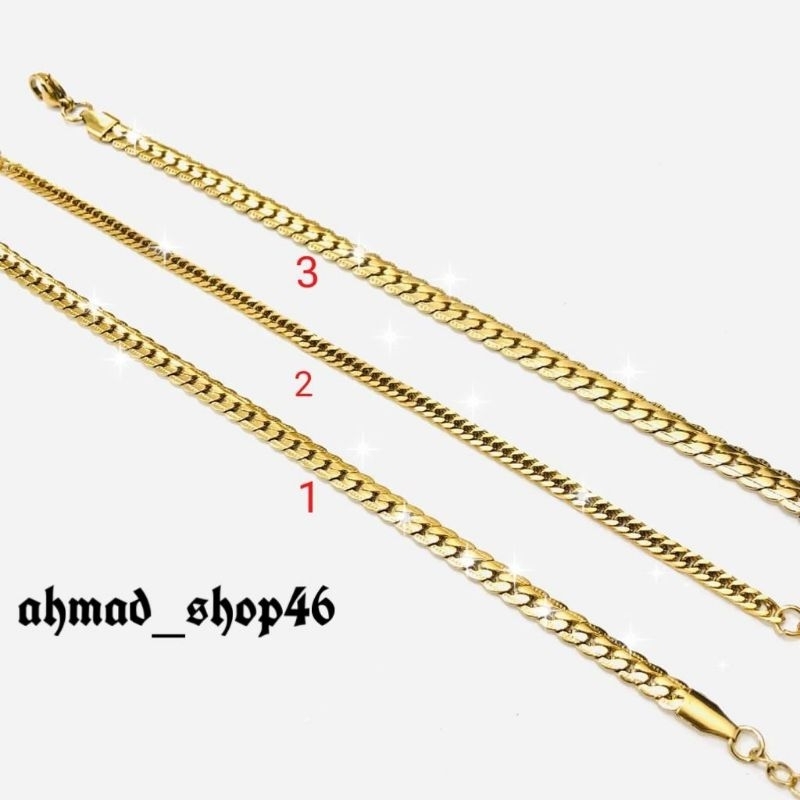 Gelang titanium model rantai pria wanita 100% ORY