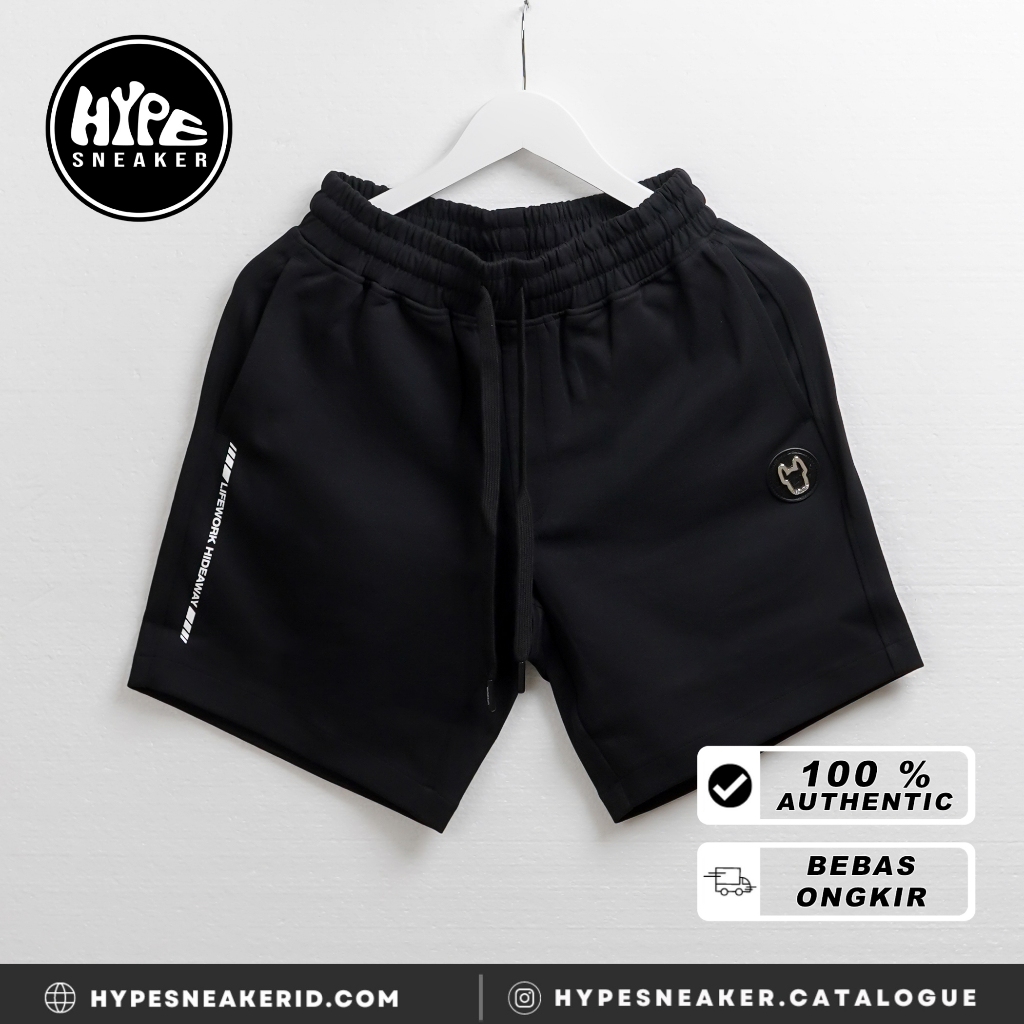 Celana LIFE WORK RADOG METAL POCKET SILVER BLACK SHORT PANTS 100% ORIGINAL