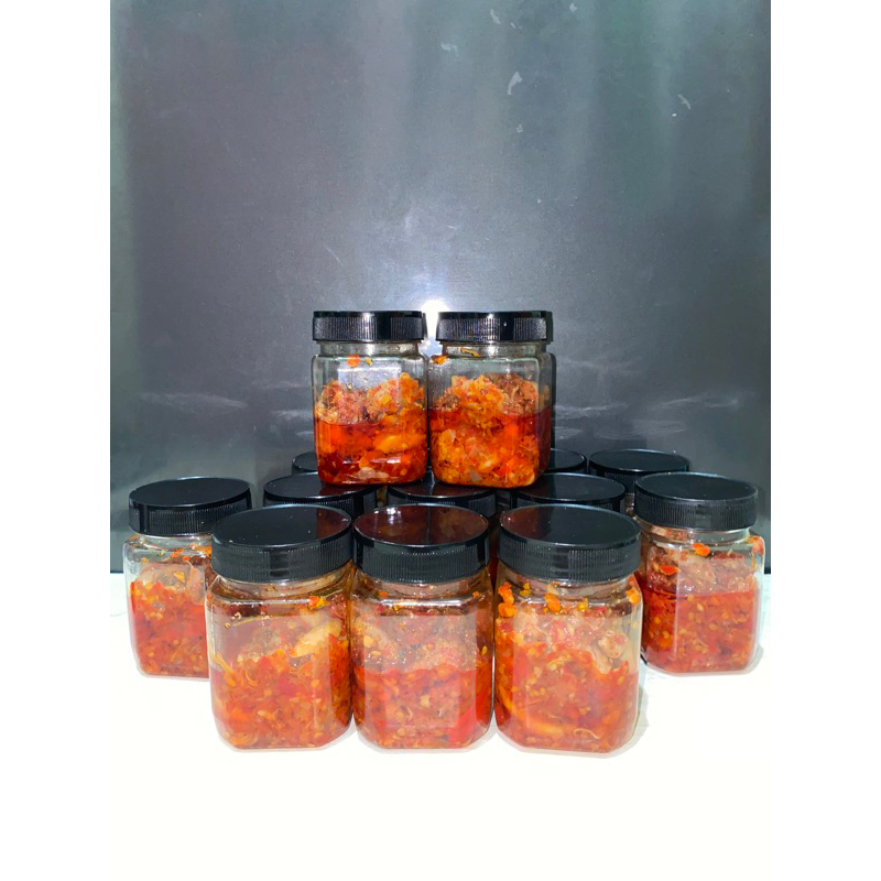 

Sambal baby cumi KAI 150 Gram Kemasan Botol Sambal Enak Gurih Manis Pedas
