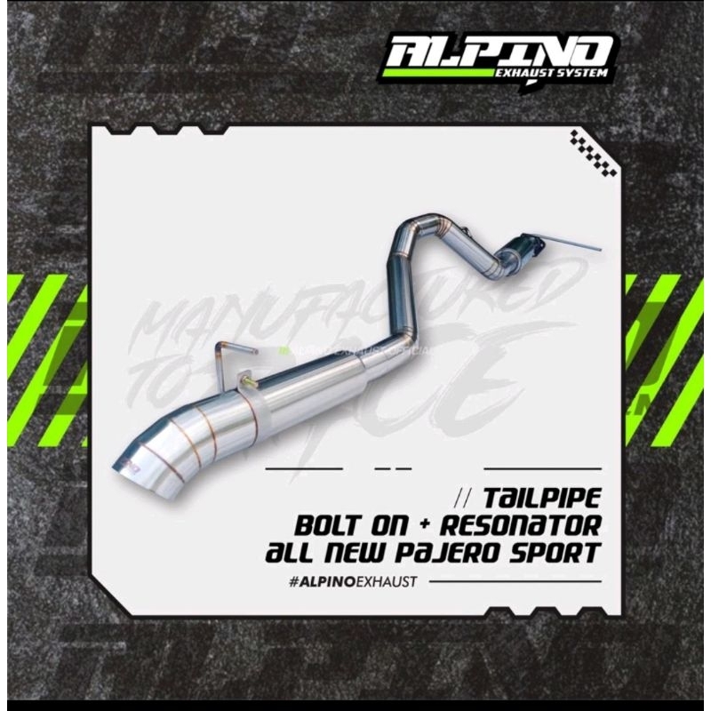 TAILPIPE BOLT ON PAJERO ANPS ALPINO