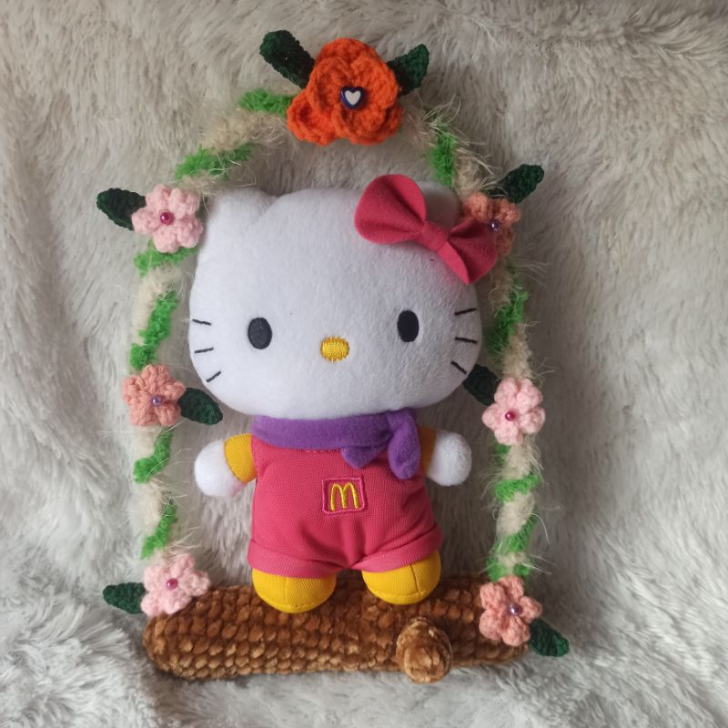 (free Logam Mulia) ayunan rajut handmade boneka hiasan dinding kamar rumah