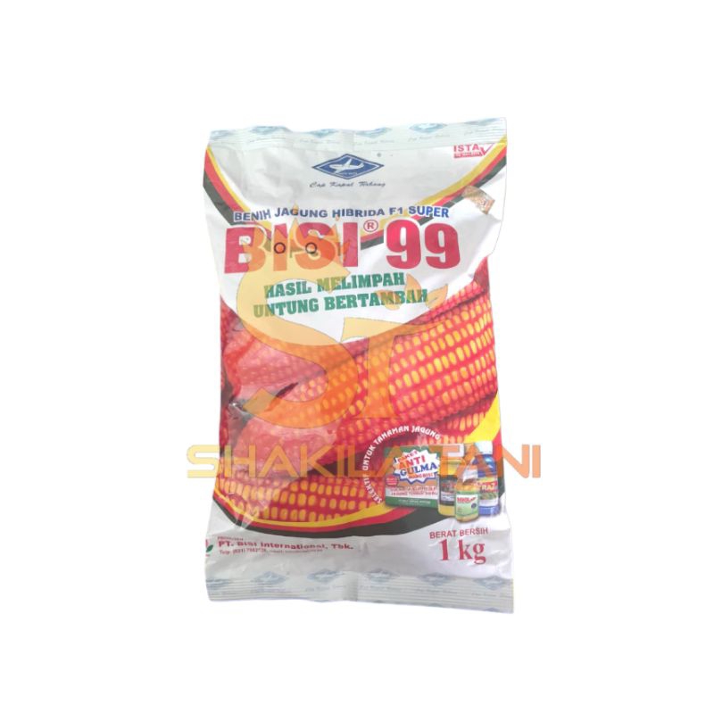 Benih Jagung Hibrida Bisi-99 Kemasan 1Kg - Cap Kapal Terbang