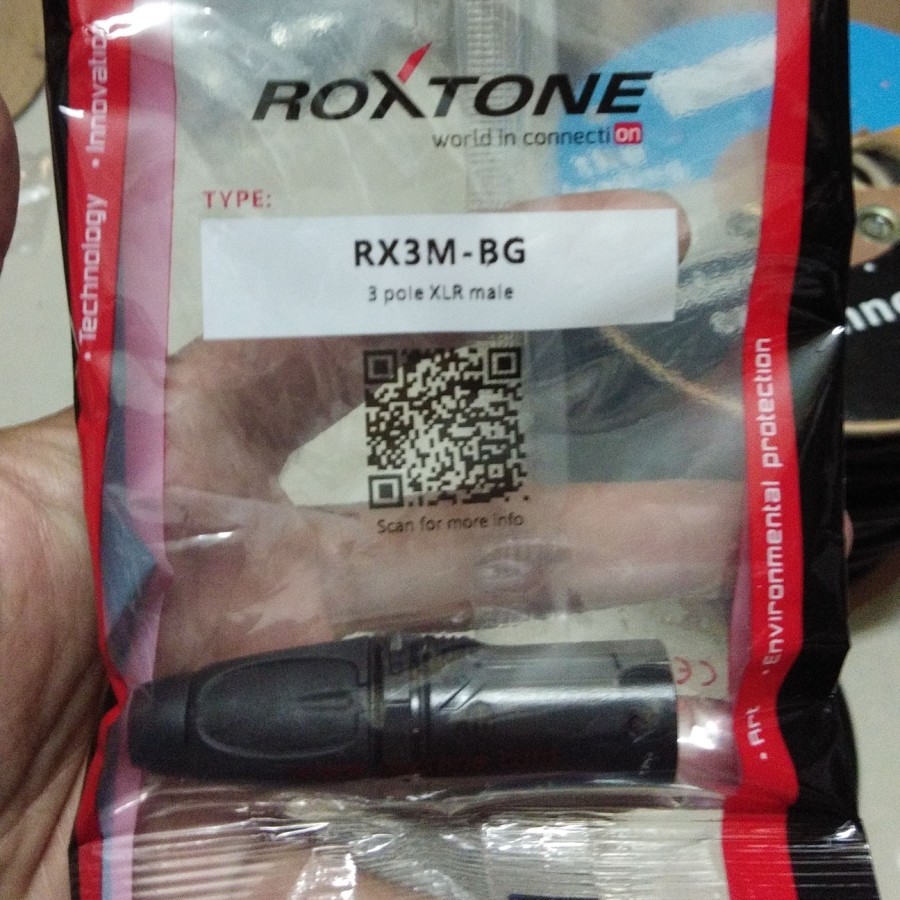 JACK CANON XLR 3PIN ROXTONE ORIGINAL