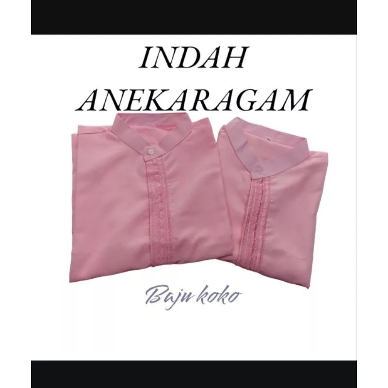 Baju Koko Warna Pink