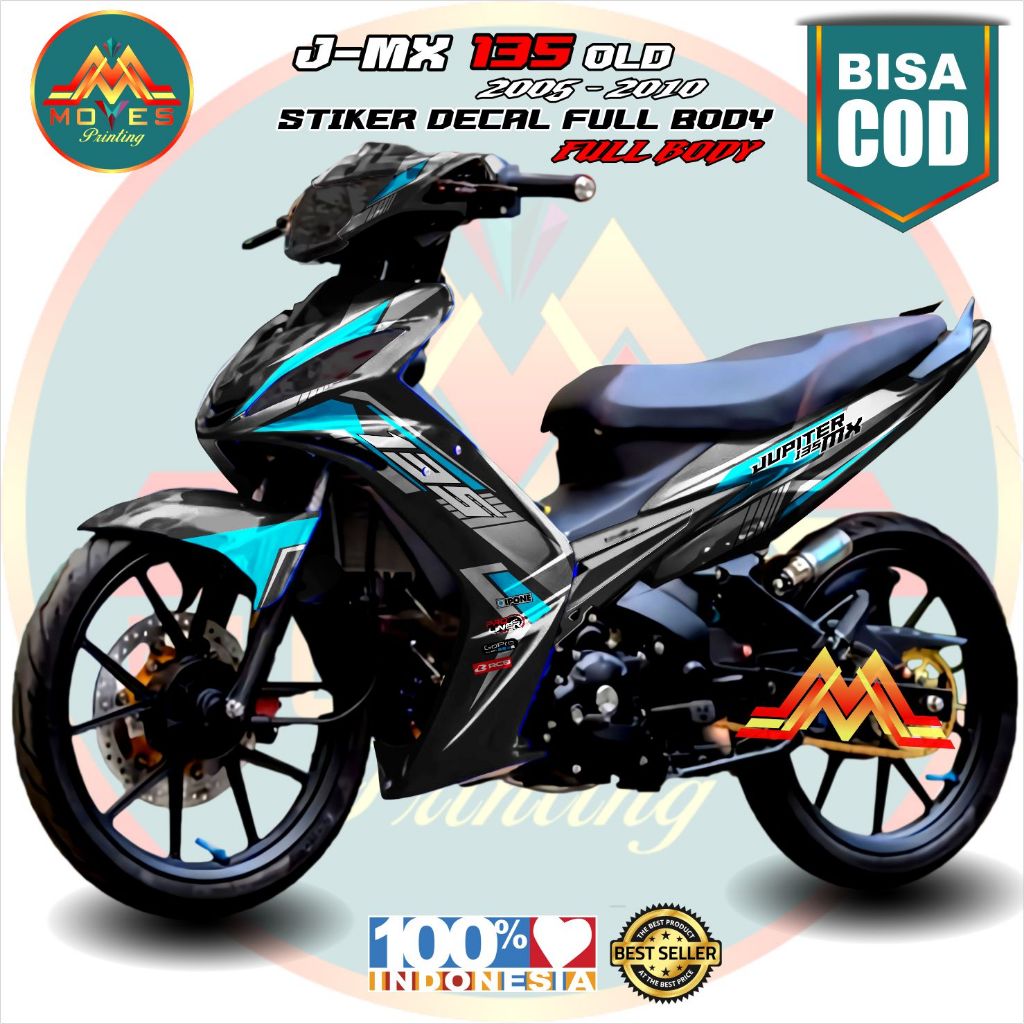 ( BISA COD ) decal jupiter stiker motor jupiter mx old stiker full body jupiter mx old racibf custom