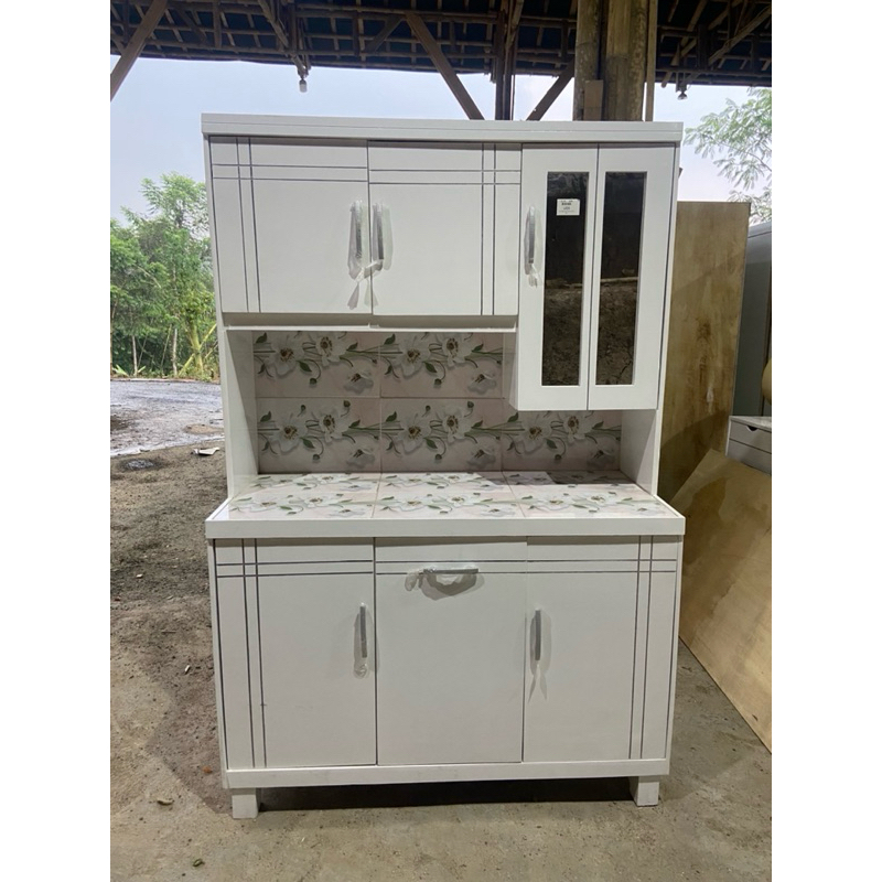 Lemari Sayur Pintu 3 Kitchen Set Rak Piring Lemari Piring