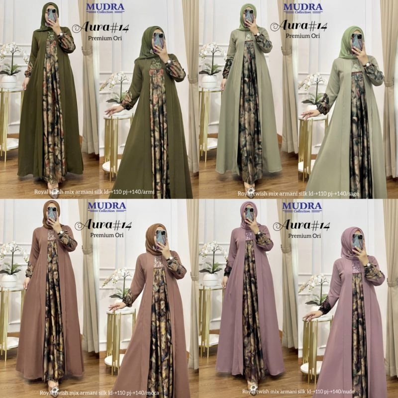 Aura14 Gamis ori by Mudra Hijab