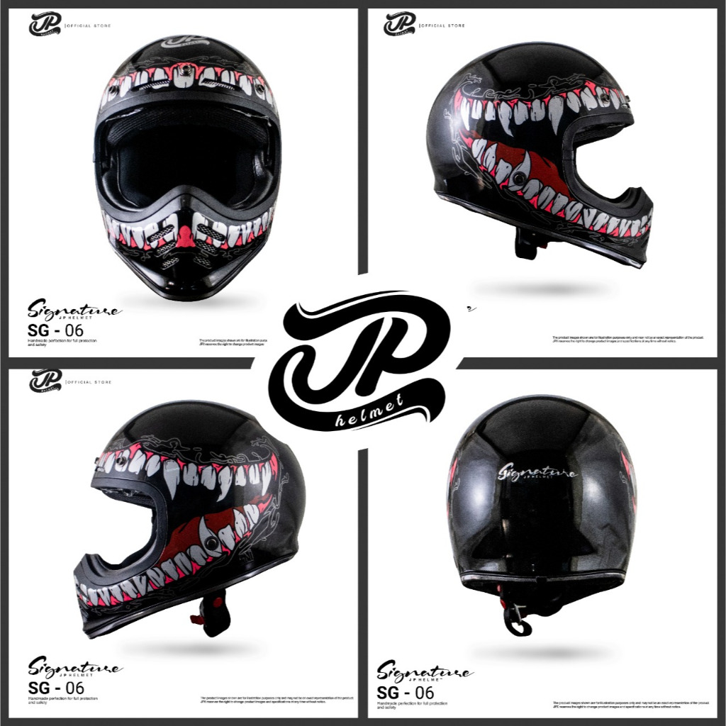 HELM CAKIL JP SIGNATURE VENOM ORIGINAL REAL PICT & VIDEO 1000%