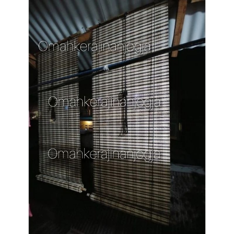 Free Bubblee Tirai Kerai Gulung Lidi Tenun / Tirai Gulung Lidi / Kerai