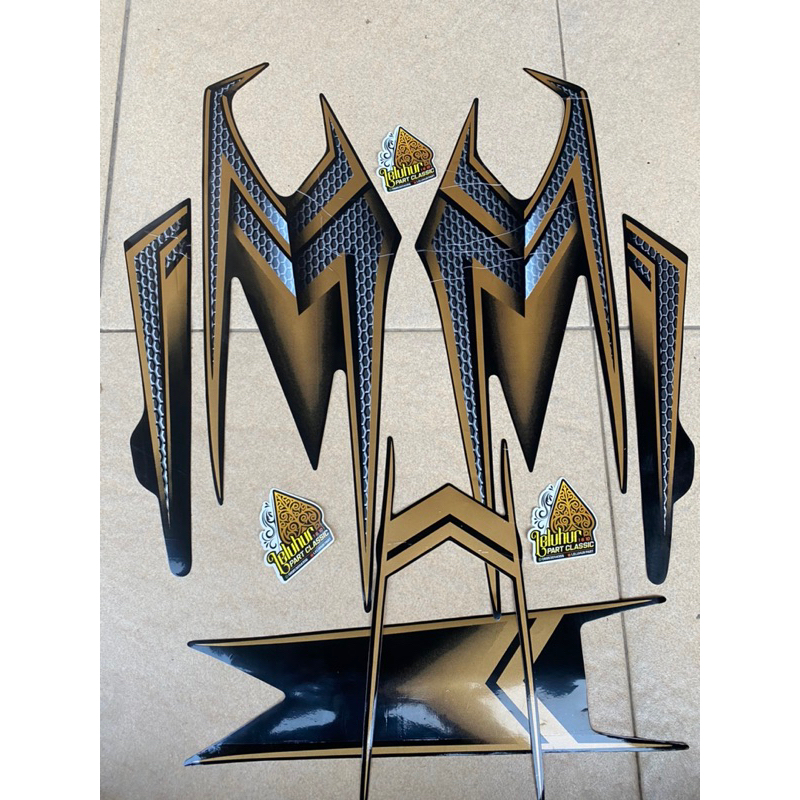 Sticker polet yamaha rx king se gold 03 , 04 se20 rx king 2004