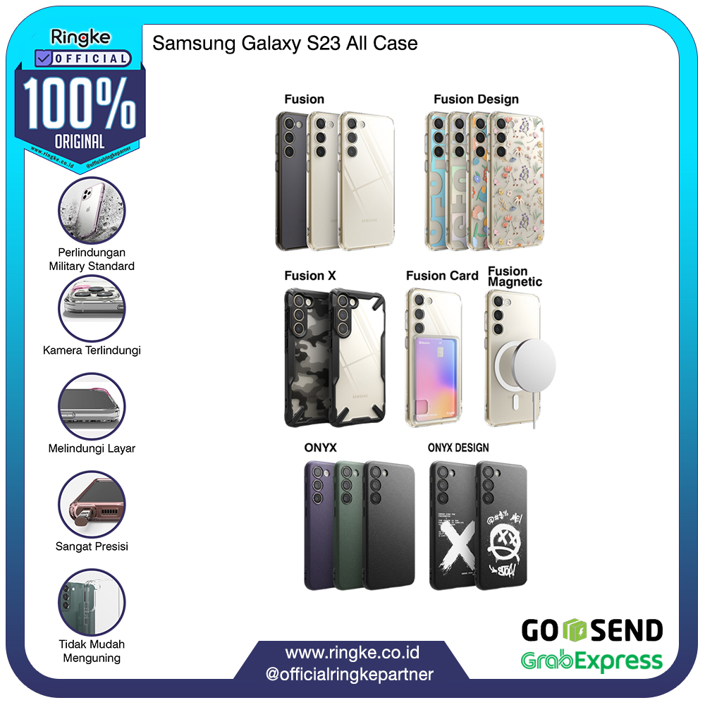 Ringke Samsung Galaxy S23 Casing Softcase Tipis Tahan Banting Magsafe