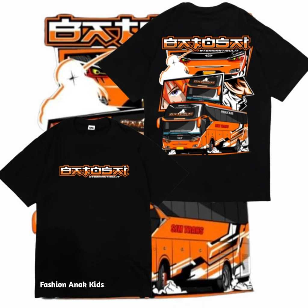 (BISA COD) KAOS ANAK BUSMANIA SJM TRANS BATOSAI EDITION FREE NAMA