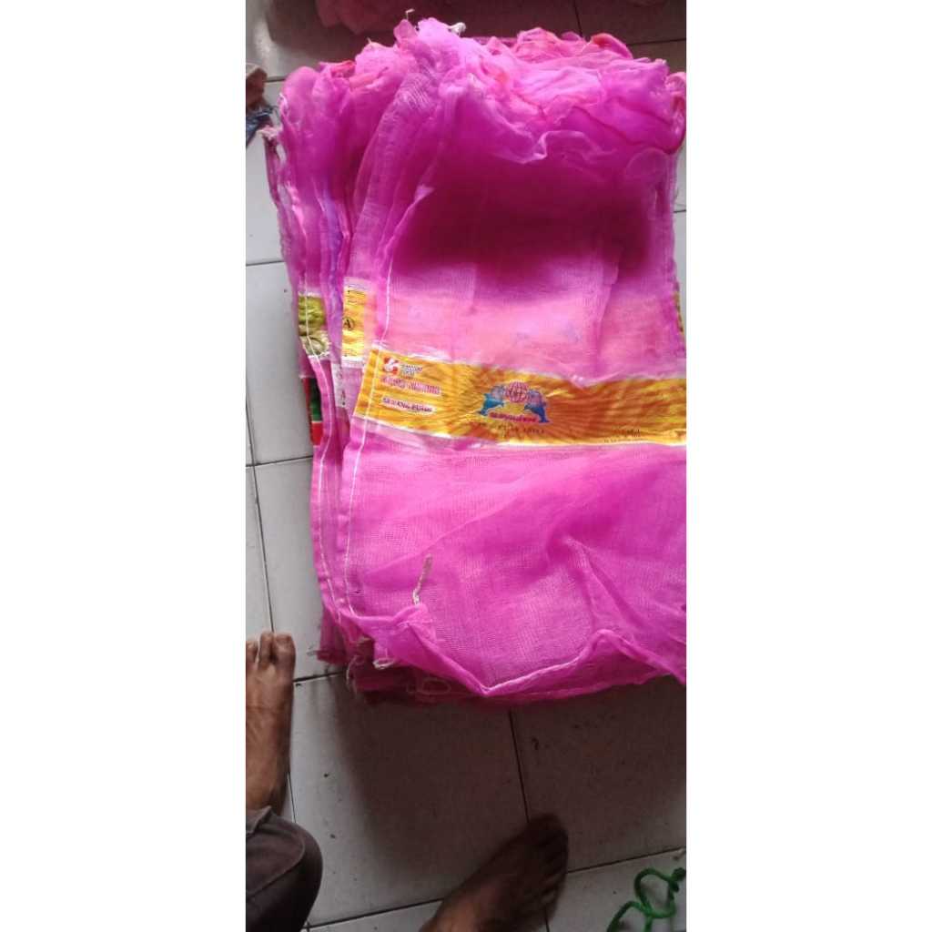 karung brongsong jaring bekas bawang