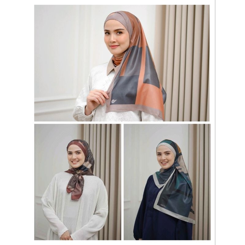 HIJAB DEENAY DAMARA SERIES ( MAHOGANY NAVY CARAMEL)