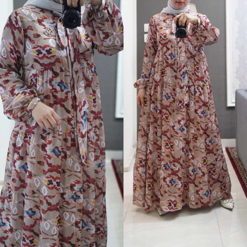 lavina dress gamis amori design original busui cantik