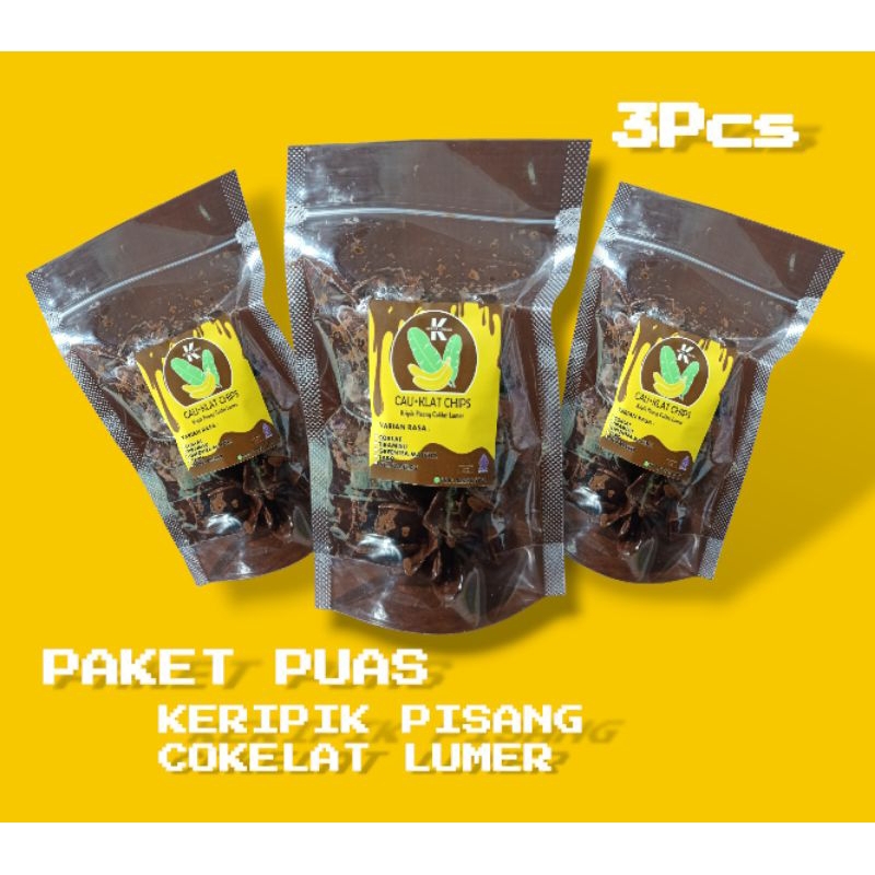 

PAKET PUAS 3 PCS KERIPIK PISANG COKELAT LUMER MELEBERR...