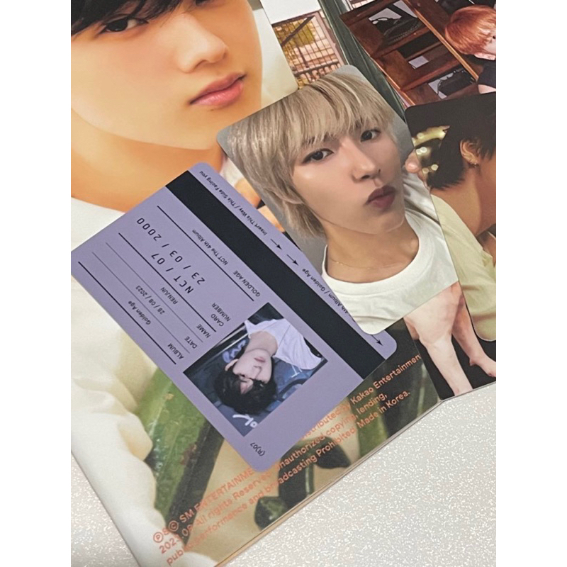 renjun set collecting ver golden age nct 2023 nct dream 127 wayv photocard pc official merch kpop