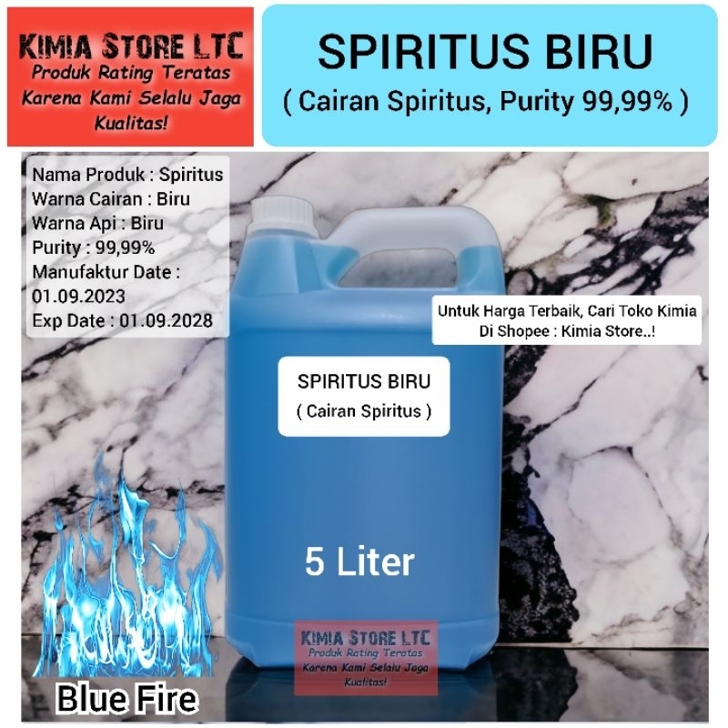 Spiritus Biru 5 Liter ( Cairan Spiritus )