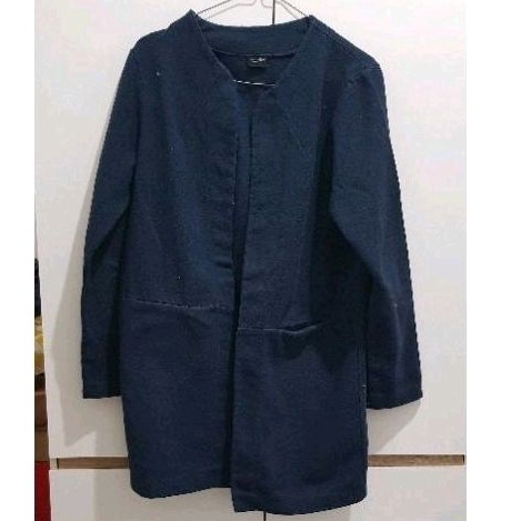 PRELOVED OUTER BIRU DONGKER MAGNOLIA