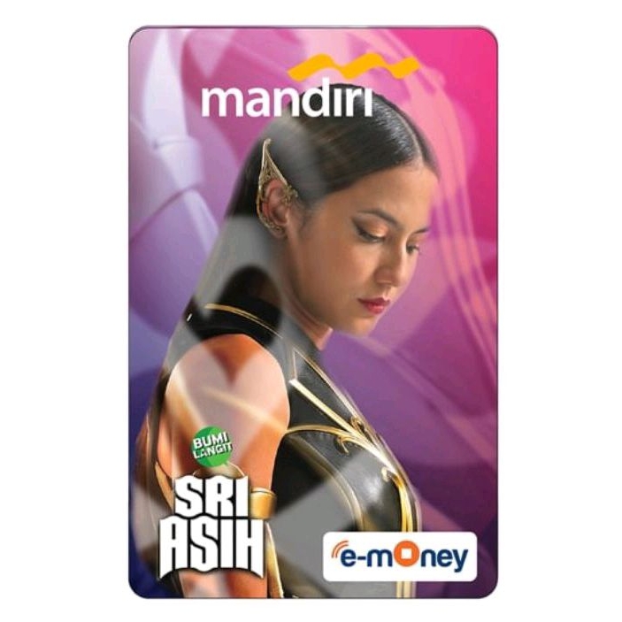 Mandiri e-Money SRI ASIH PINK /Part of series Mandiri eMoney BumiLangit Desain SRI ASIH/