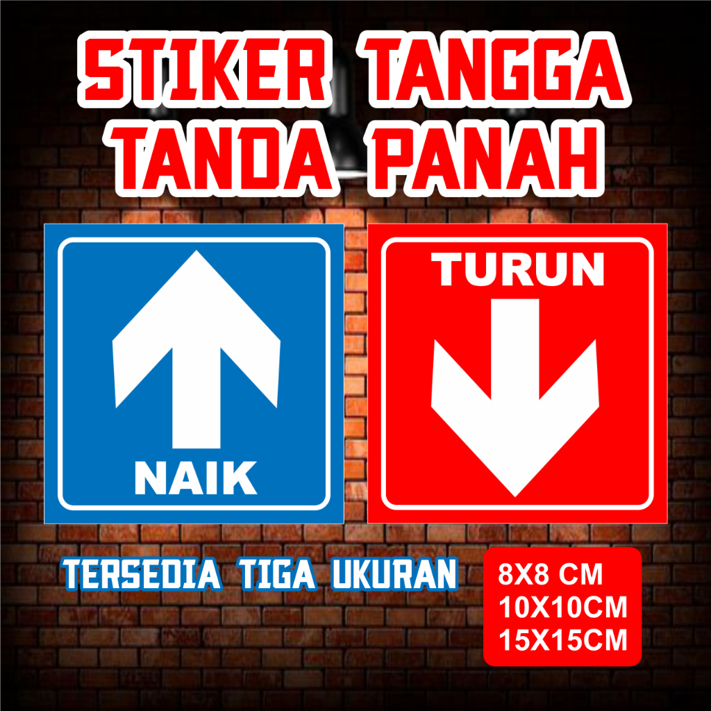 

STIKER TANGGA TANDA PANAH NAIK TURUN