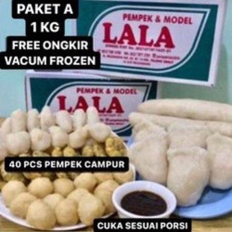 

[TERLARIS ] Isi 40 Pcs Pempek Lala 26 Ilir Palembang [ VACUM FROZEN ] 1 KG