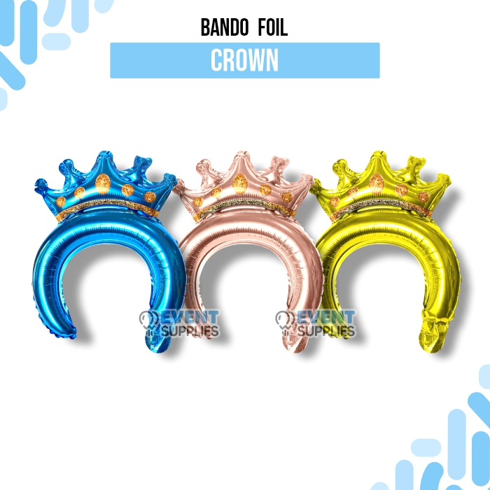 Balon Foil Bando Crown Prince/ Balon Bando Mahkota Ulang Tahun Birthday Party