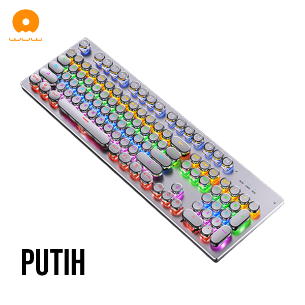 WUW CJKB-ZK Keyboard Gaming Mekanik RGB Colorfull Light