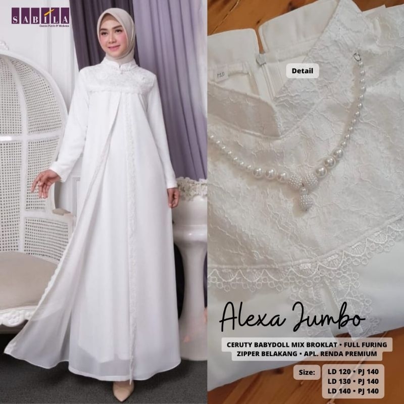 100% ORI Alexa dress by Sabila / Ld 120/130/140 Pb 140