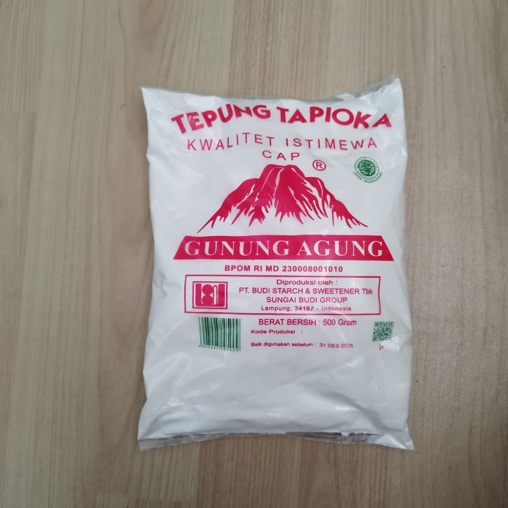 

Tepung Tapioka Cap Gunung Agung Kualitas Istimewa Kemasn 500 gram