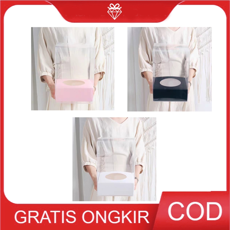 

Mika Flower Box - Soft Box - Kotak Bunga Transparan GB007