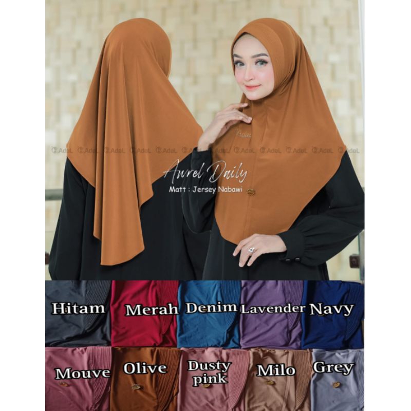 Aurel Daily Adel Hijab polos jilbab polos aureldailyadel jilbab daily hijab daily hijab buat sehari 