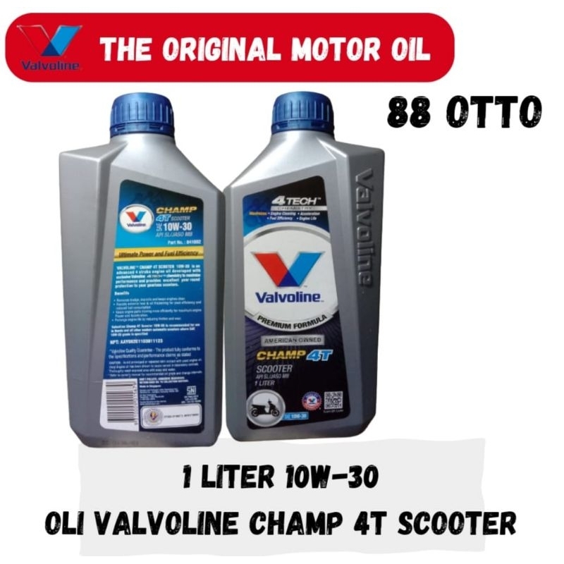 OLI MOTOR VALVOLINE CHAMP SCOOTER 10W30 1L