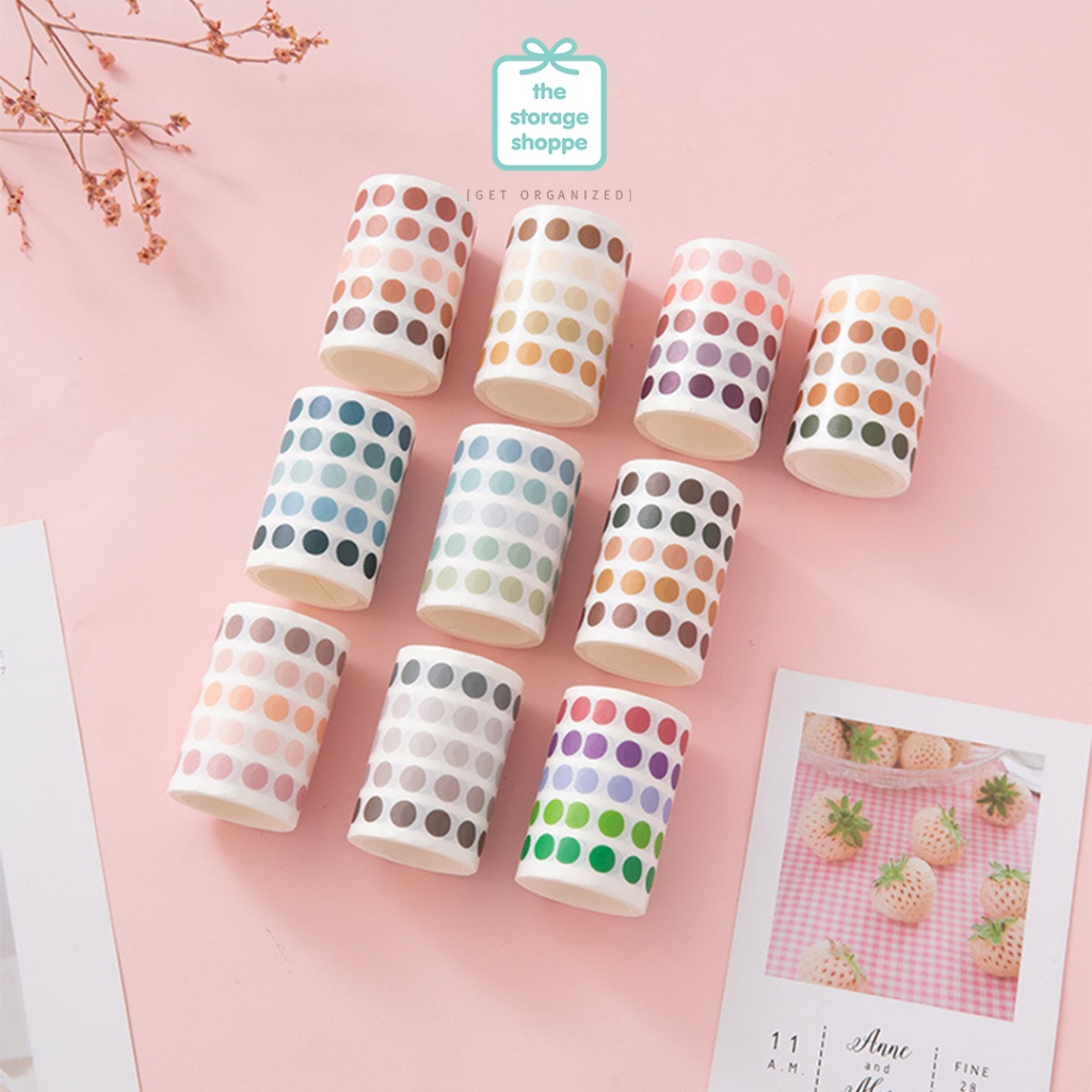 

The Storage Shoppe - Sticker Bulat Washi Tape / Masking Tape
