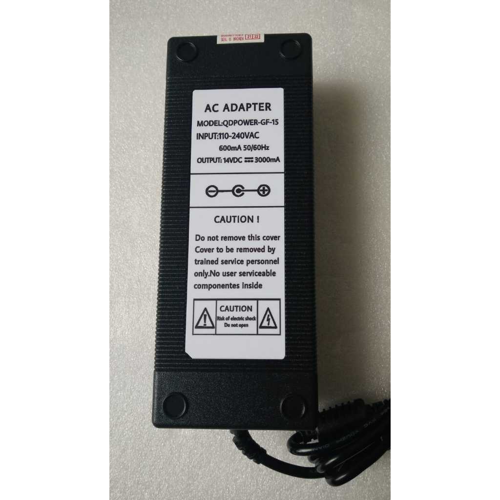 AC ADAPTER 14VDC 3000mA model : QDPOWER-GF-15