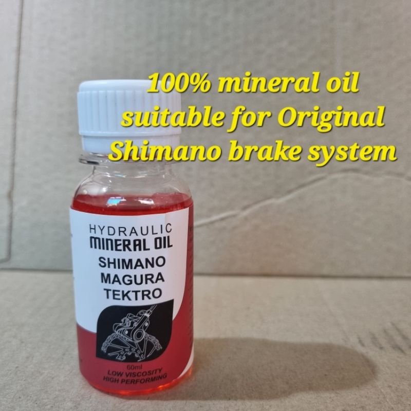 oil minyak rem hidrolik kaliper shimano brake sistem