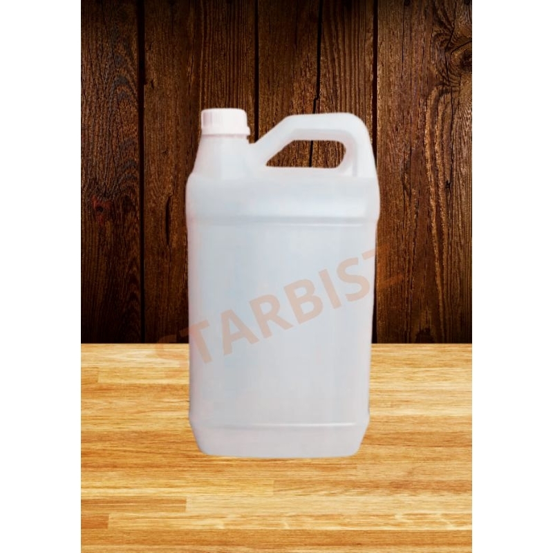 (Paket isi 20 pcs/1 lusin) JERIGEN 5 Liter Baru / Jerigen 5 Liter Warna Putih Natural / Botol Jerige