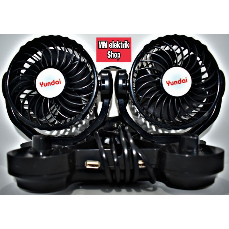 Kipas Angin Mobil 24Volt Usb Charger CF 021 YUNDAI