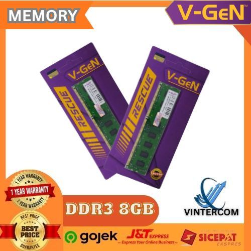 MEMORY RAM VGEN DDR3 8GB PC12800 LongDIMM for PC