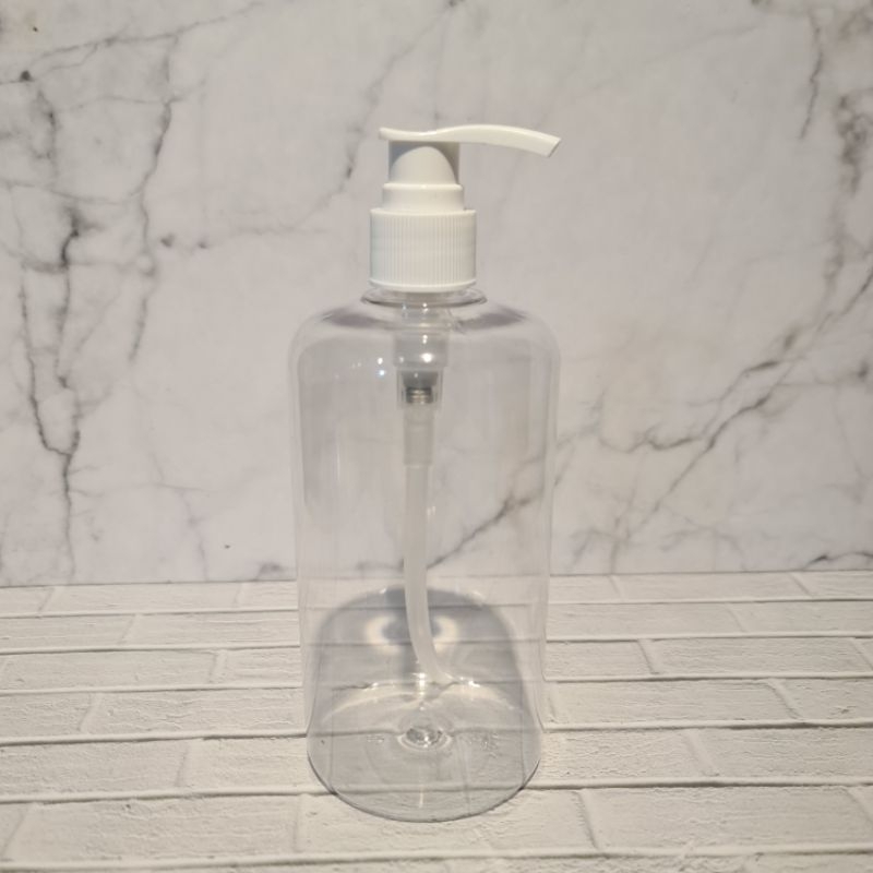Botol Pump 500ml Bening Botol Plastik Murah