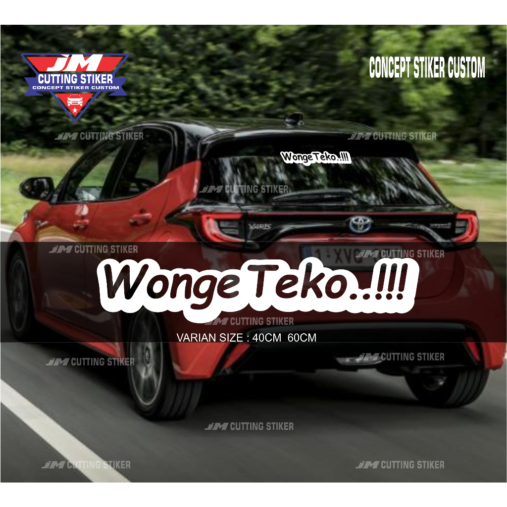 1212 cutting stiker kaca wonge teko stiker kaca mobil stiker kaca depa belakang mobil