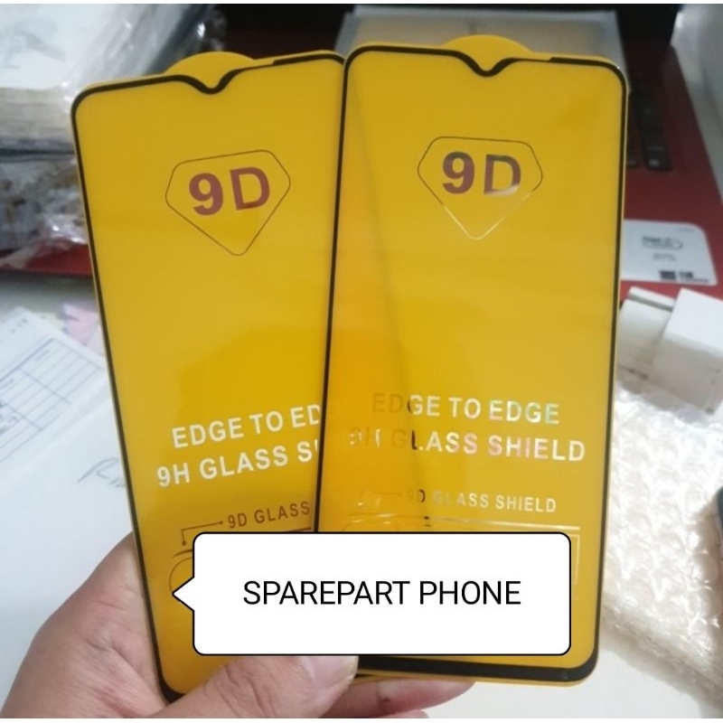 Tempered Glass Full Hitam Temper Glass Pelindung Layar Anti Retak Xiaomi Redmi Note 8