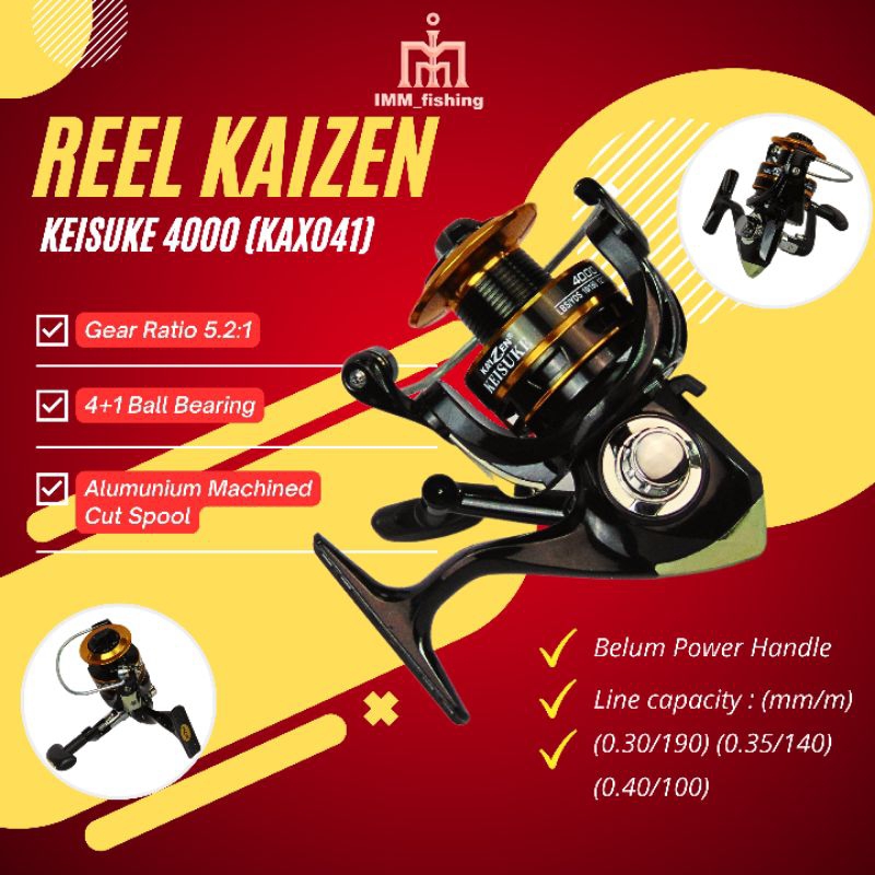 REEL KAIZEN KEISUKE 4000 | Alat Gulungan Pancing